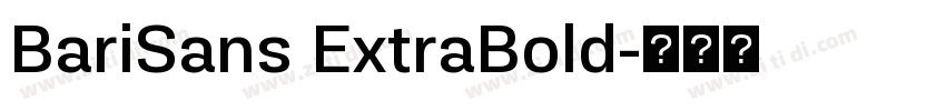 BariSans ExtraBold字体转换